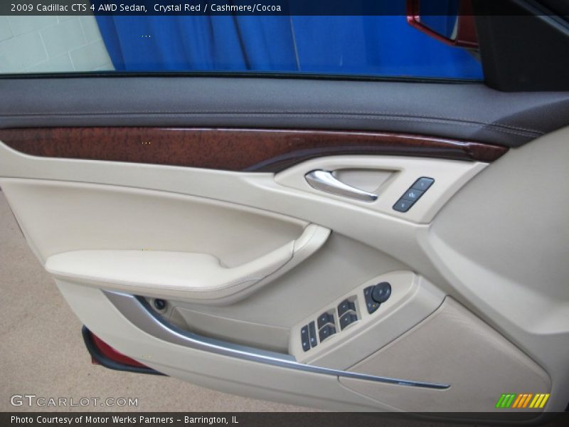 Crystal Red / Cashmere/Cocoa 2009 Cadillac CTS 4 AWD Sedan