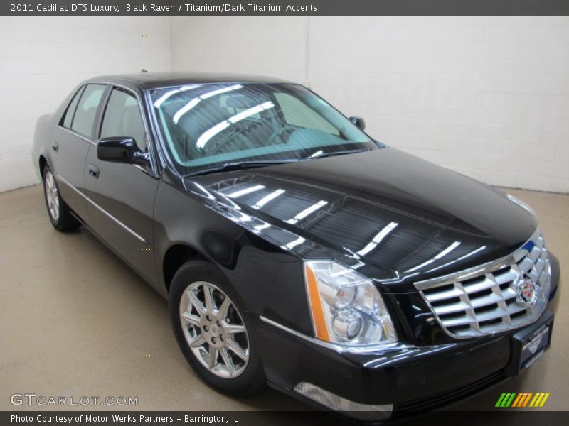 Black Raven / Titanium/Dark Titanium Accents 2011 Cadillac DTS Luxury
