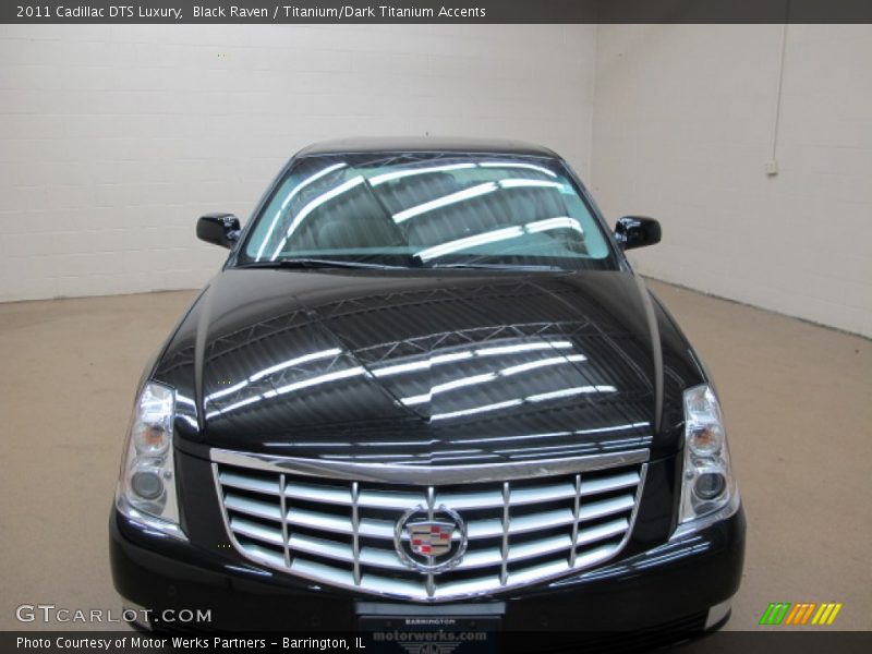 Black Raven / Titanium/Dark Titanium Accents 2011 Cadillac DTS Luxury