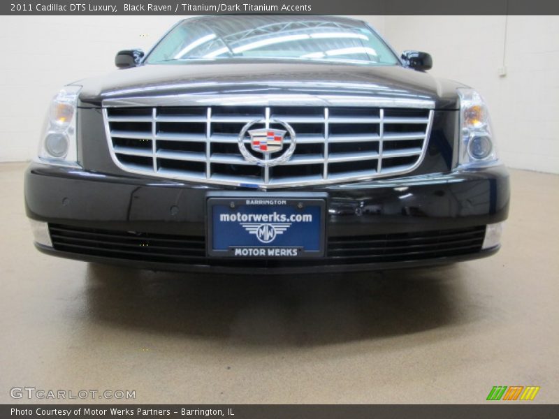 Black Raven / Titanium/Dark Titanium Accents 2011 Cadillac DTS Luxury