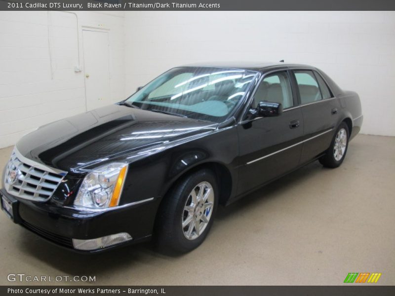 Black Raven / Titanium/Dark Titanium Accents 2011 Cadillac DTS Luxury