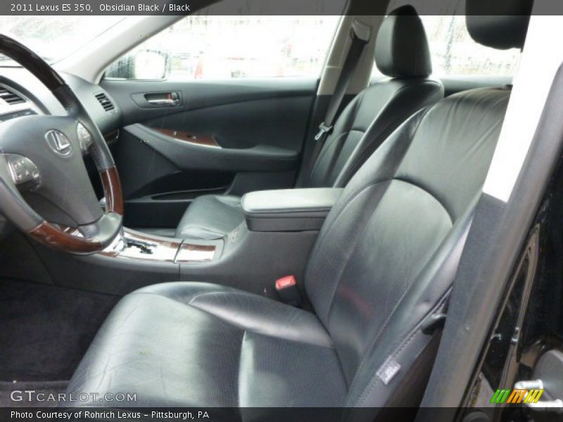 Obsidian Black / Black 2011 Lexus ES 350