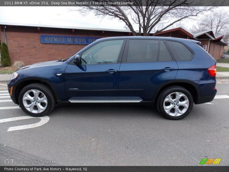 Deep Sea Blue Metallic / Tobacco Nevada Leather 2011 BMW X5 xDrive 35d