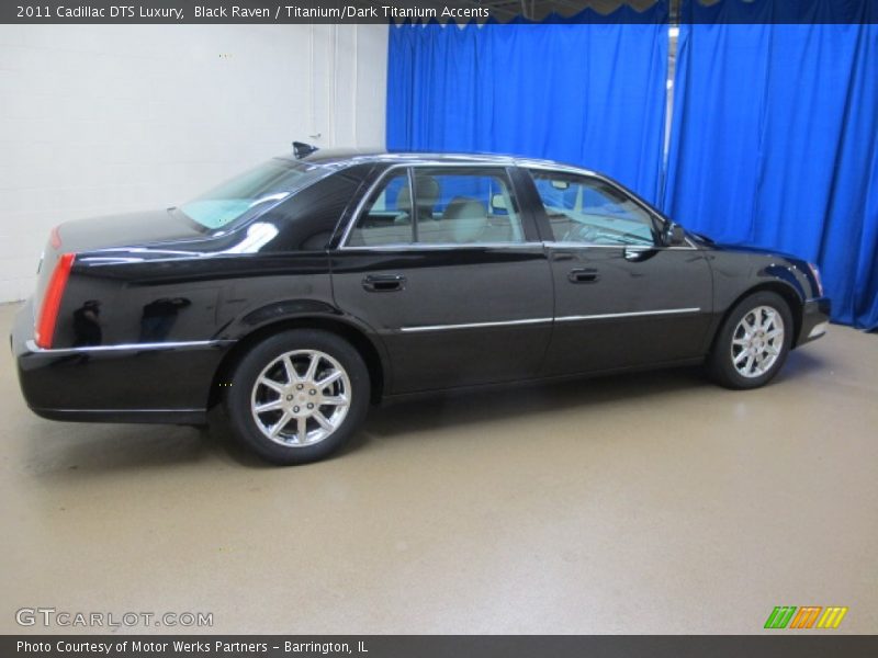 Black Raven / Titanium/Dark Titanium Accents 2011 Cadillac DTS Luxury