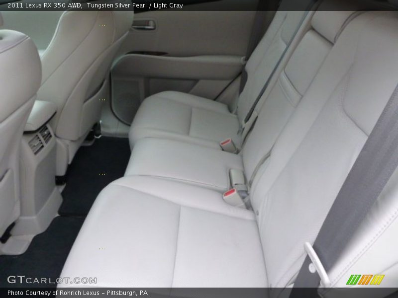 Tungsten Silver Pearl / Light Gray 2011 Lexus RX 350 AWD
