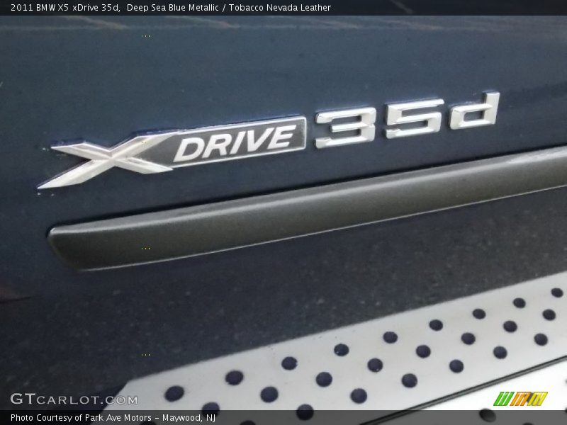 Deep Sea Blue Metallic / Tobacco Nevada Leather 2011 BMW X5 xDrive 35d