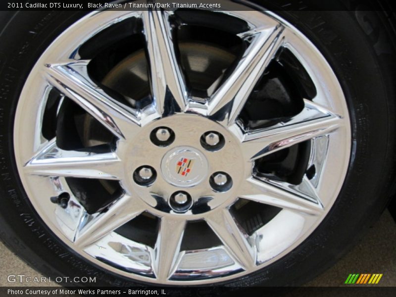 Black Raven / Titanium/Dark Titanium Accents 2011 Cadillac DTS Luxury