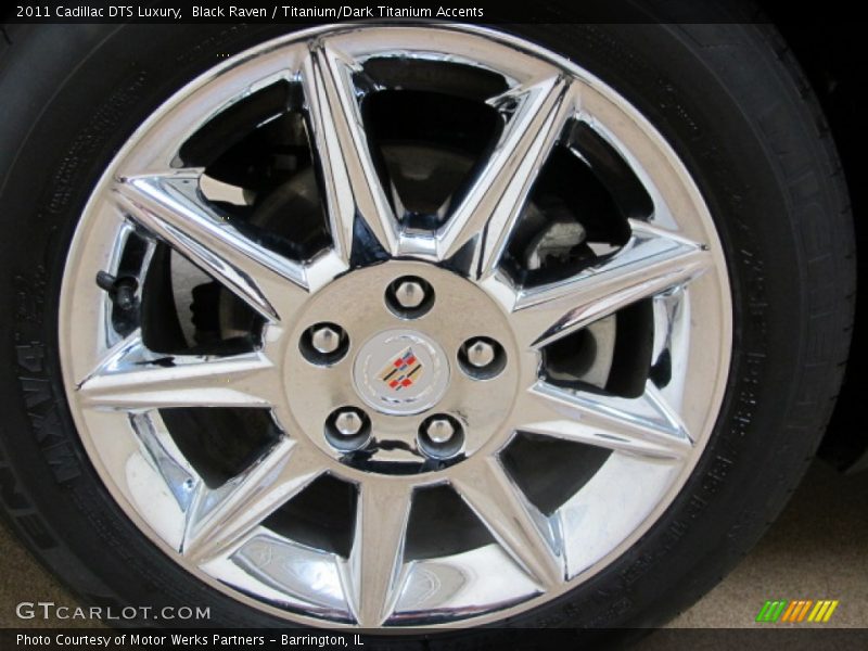 Black Raven / Titanium/Dark Titanium Accents 2011 Cadillac DTS Luxury