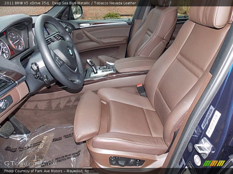 Deep Sea Blue Metallic / Tobacco Nevada Leather 2011 BMW X5 xDrive 35d