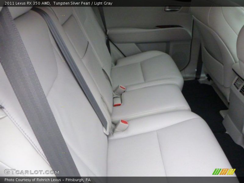 Tungsten Silver Pearl / Light Gray 2011 Lexus RX 350 AWD