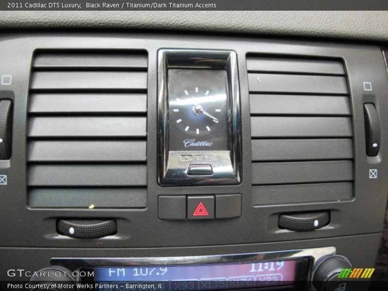Black Raven / Titanium/Dark Titanium Accents 2011 Cadillac DTS Luxury