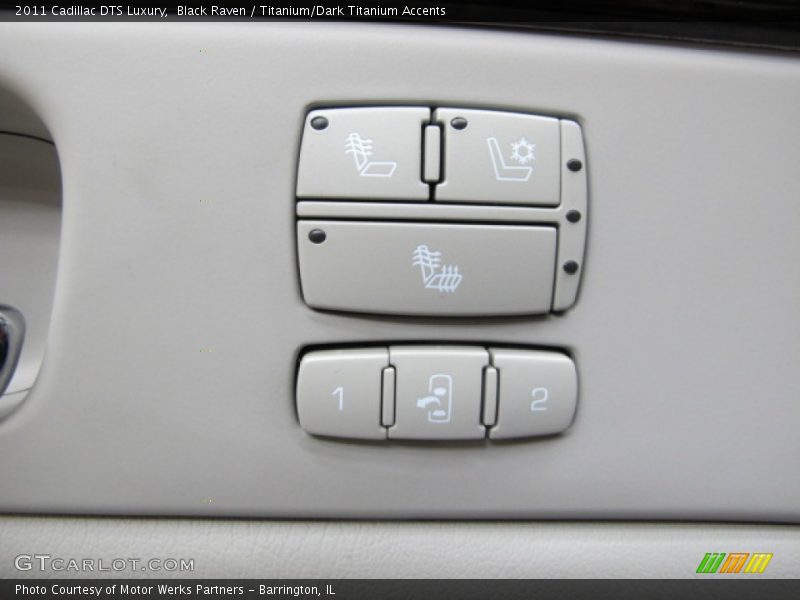 Black Raven / Titanium/Dark Titanium Accents 2011 Cadillac DTS Luxury