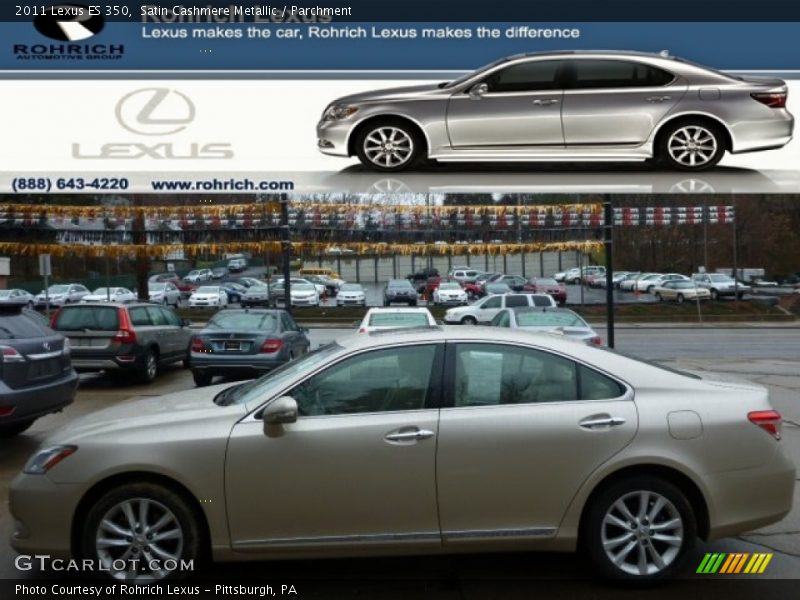 Satin Cashmere Metallic / Parchment 2011 Lexus ES 350