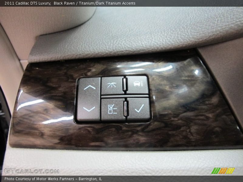 Black Raven / Titanium/Dark Titanium Accents 2011 Cadillac DTS Luxury