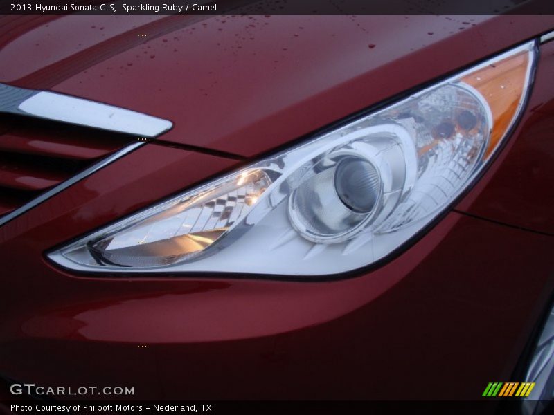 Sparkling Ruby / Camel 2013 Hyundai Sonata GLS