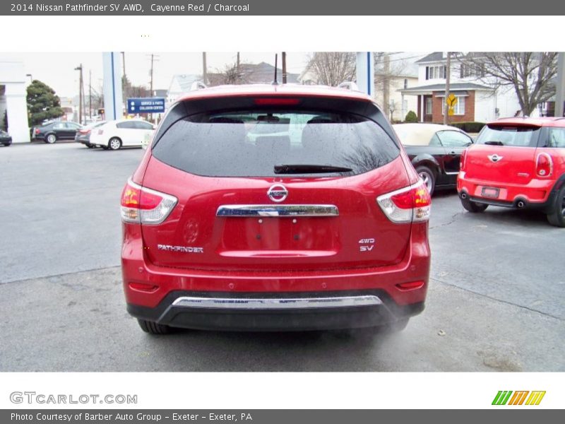 Cayenne Red / Charcoal 2014 Nissan Pathfinder SV AWD