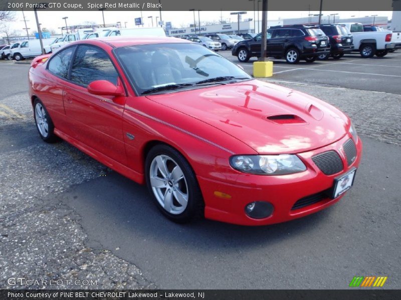 Spice Red Metallic / Black 2006 Pontiac GTO Coupe