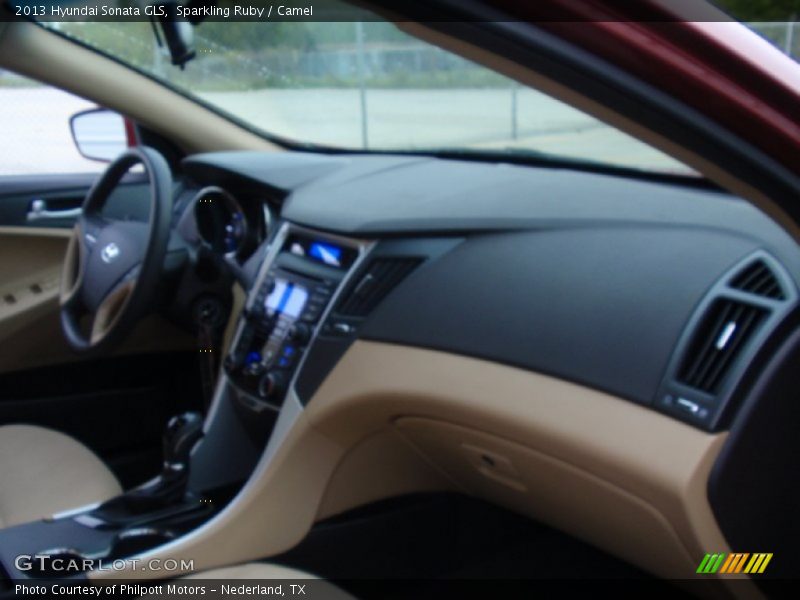 Sparkling Ruby / Camel 2013 Hyundai Sonata GLS