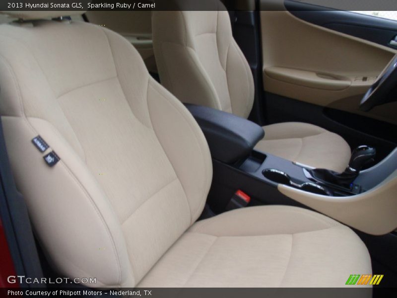 Sparkling Ruby / Camel 2013 Hyundai Sonata GLS