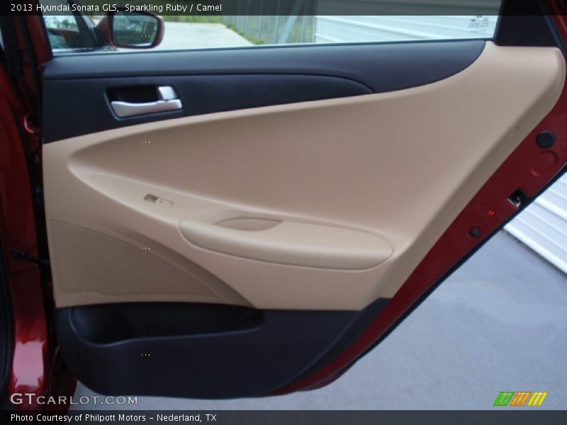 Sparkling Ruby / Camel 2013 Hyundai Sonata GLS