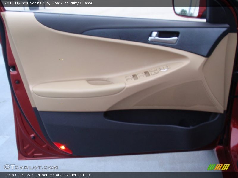 Sparkling Ruby / Camel 2013 Hyundai Sonata GLS