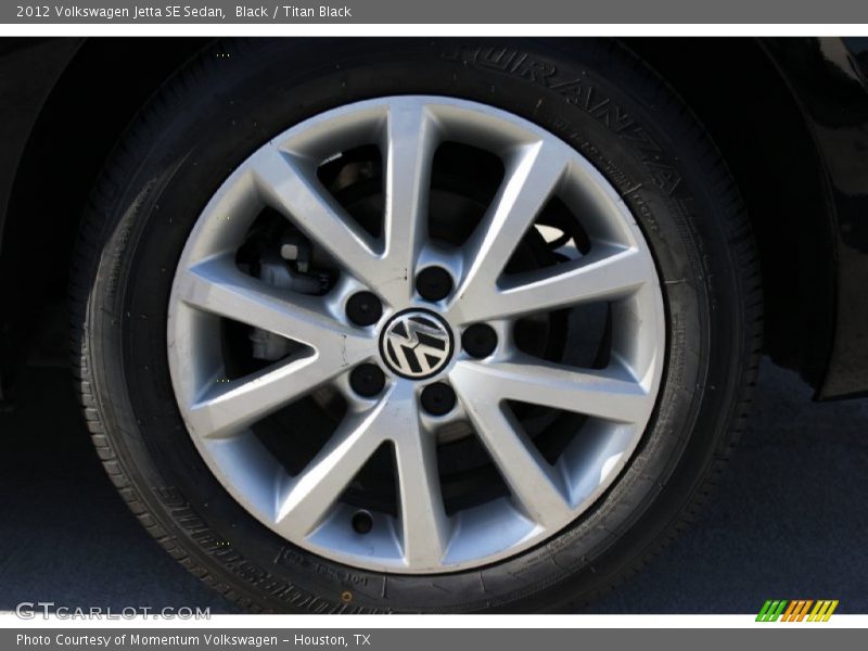 Black / Titan Black 2012 Volkswagen Jetta SE Sedan
