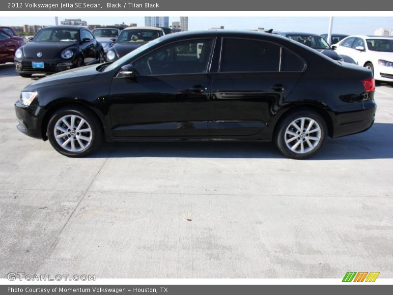 Black / Titan Black 2012 Volkswagen Jetta SE Sedan