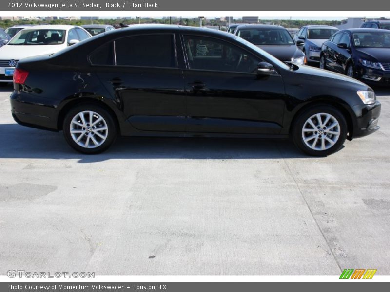 Black / Titan Black 2012 Volkswagen Jetta SE Sedan