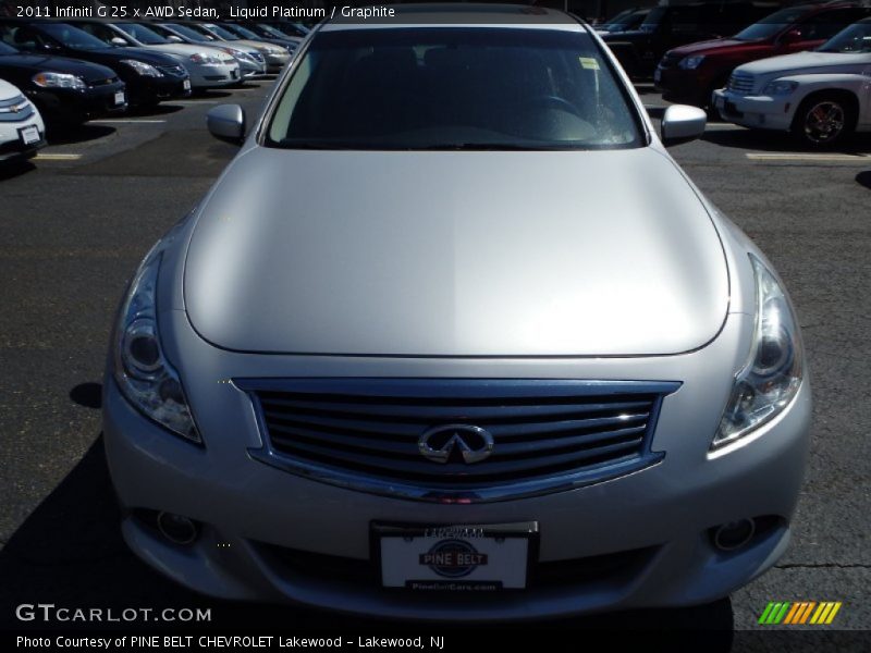 Liquid Platinum / Graphite 2011 Infiniti G 25 x AWD Sedan