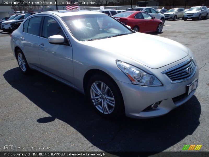Liquid Platinum / Graphite 2011 Infiniti G 25 x AWD Sedan