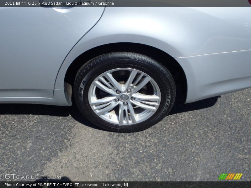 Liquid Platinum / Graphite 2011 Infiniti G 25 x AWD Sedan