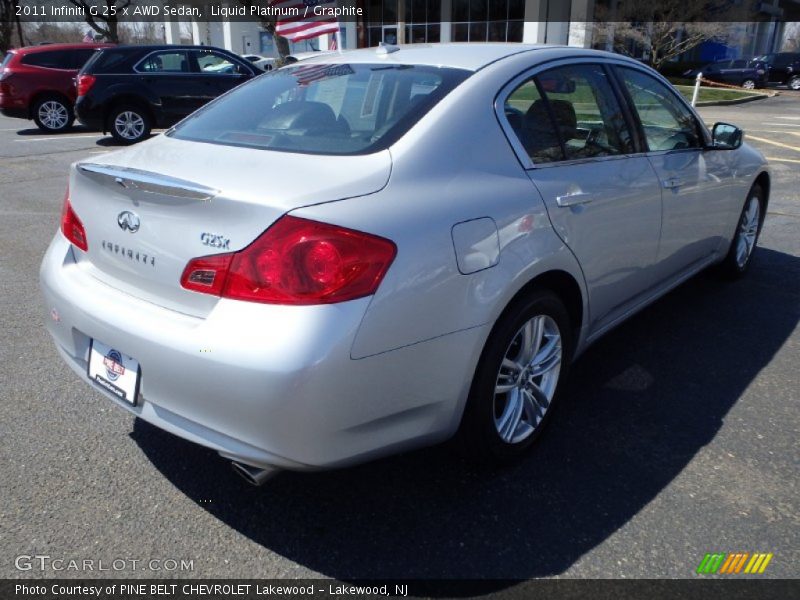 Liquid Platinum / Graphite 2011 Infiniti G 25 x AWD Sedan