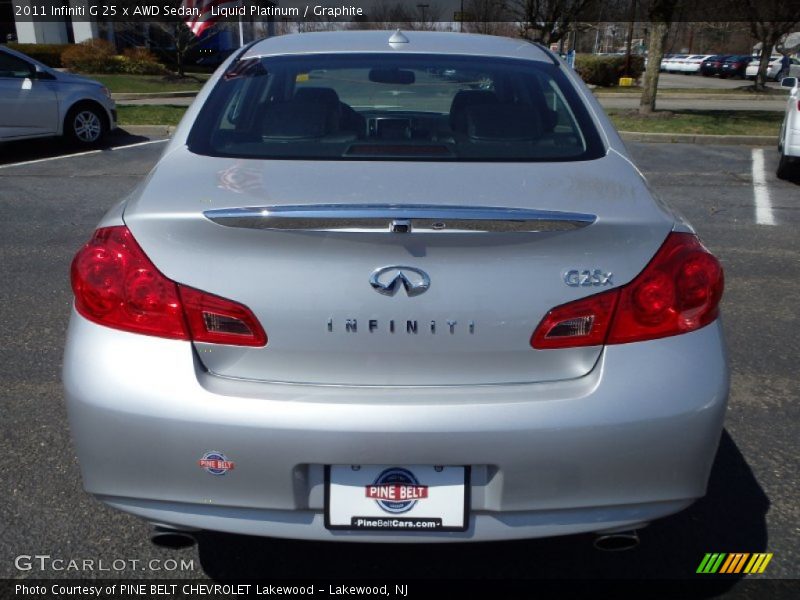 Liquid Platinum / Graphite 2011 Infiniti G 25 x AWD Sedan