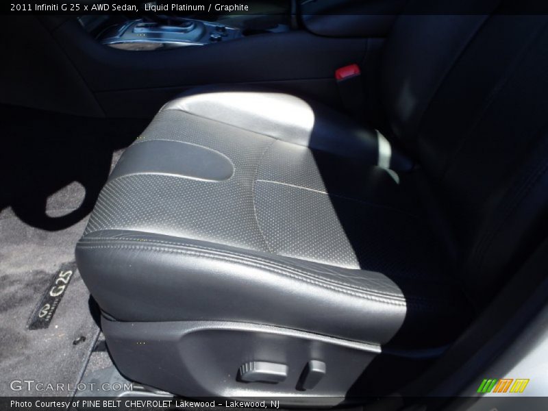 Liquid Platinum / Graphite 2011 Infiniti G 25 x AWD Sedan