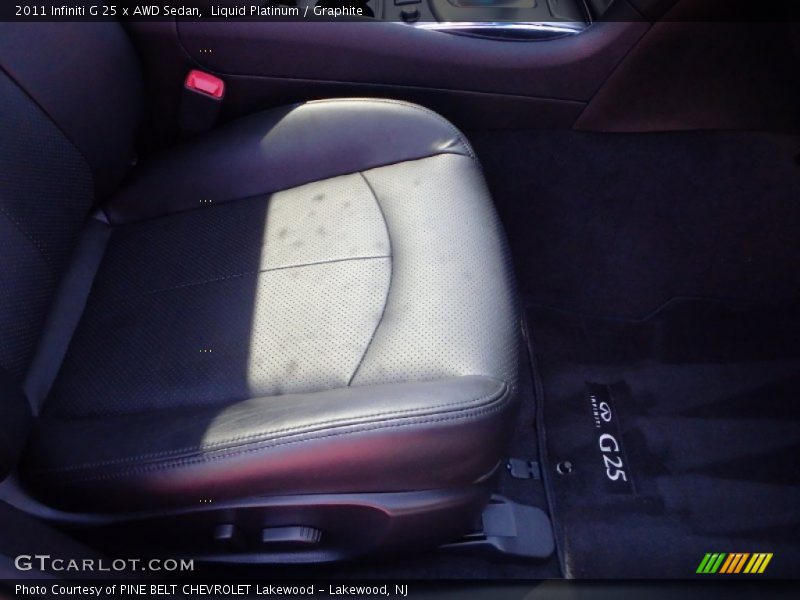 Liquid Platinum / Graphite 2011 Infiniti G 25 x AWD Sedan