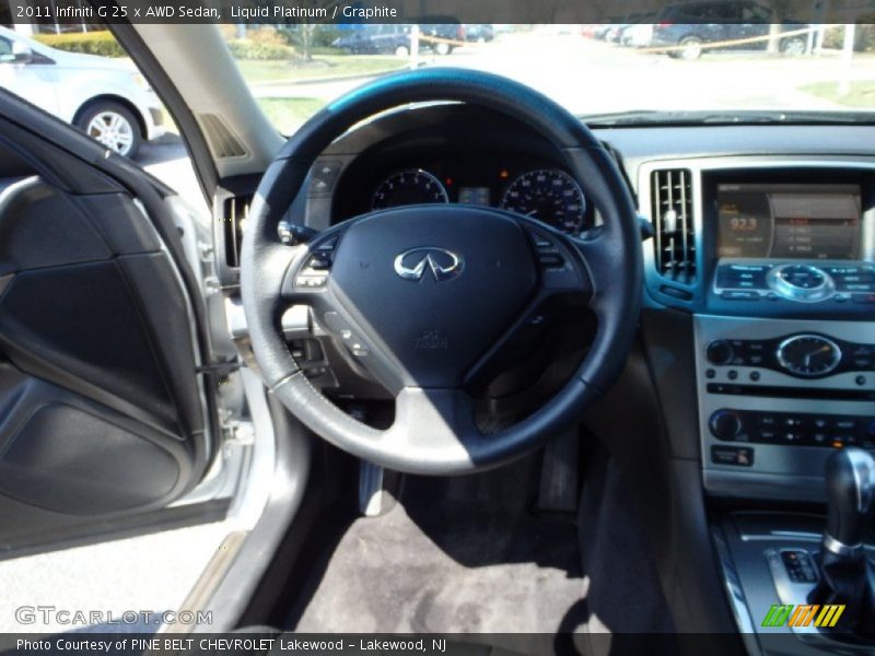 Liquid Platinum / Graphite 2011 Infiniti G 25 x AWD Sedan