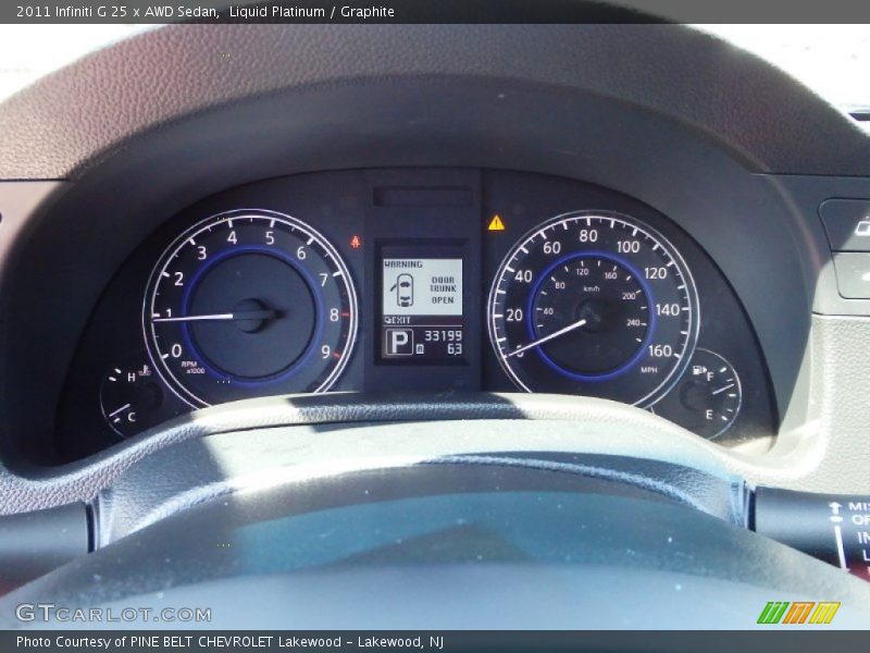 Liquid Platinum / Graphite 2011 Infiniti G 25 x AWD Sedan