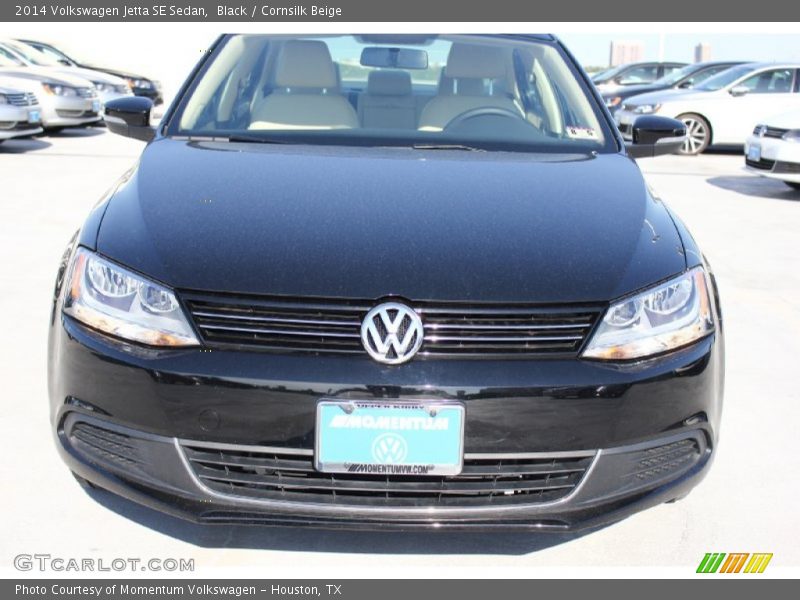 Black / Cornsilk Beige 2014 Volkswagen Jetta SE Sedan