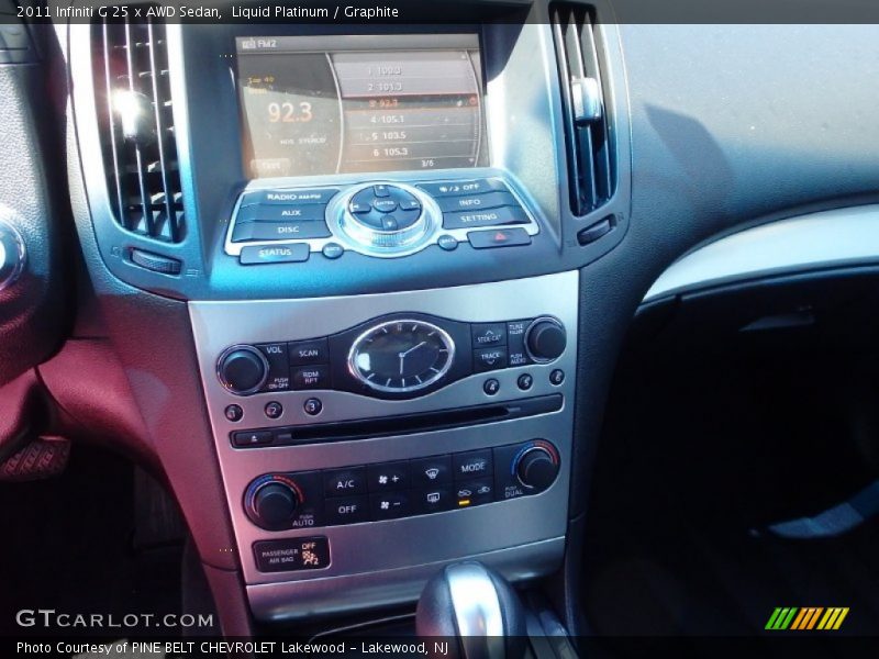 Liquid Platinum / Graphite 2011 Infiniti G 25 x AWD Sedan