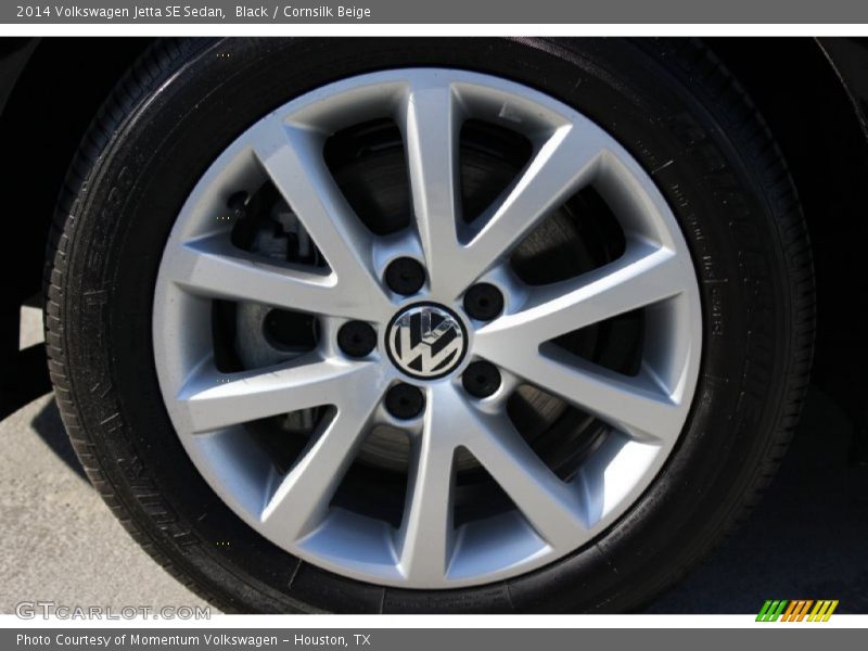 Black / Cornsilk Beige 2014 Volkswagen Jetta SE Sedan