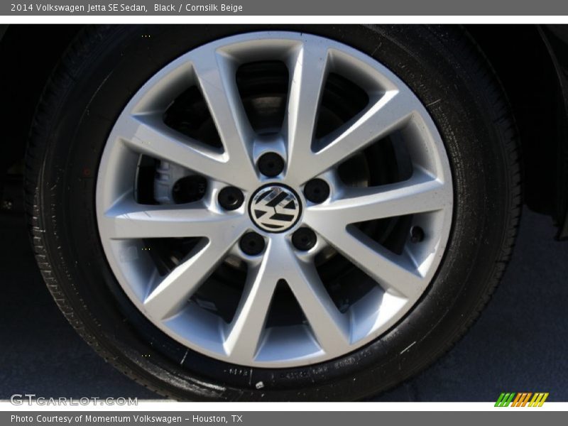 Black / Cornsilk Beige 2014 Volkswagen Jetta SE Sedan