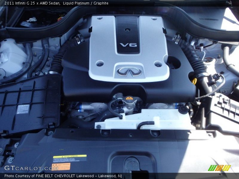 Liquid Platinum / Graphite 2011 Infiniti G 25 x AWD Sedan