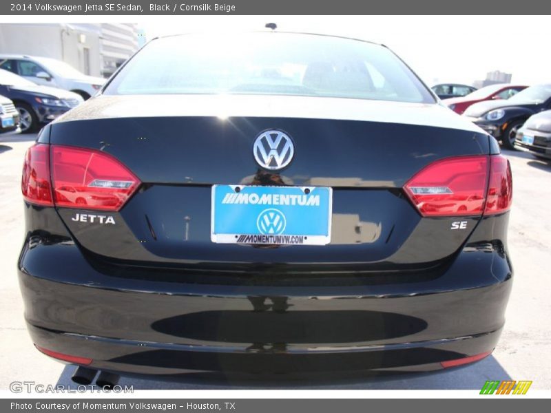 Black / Cornsilk Beige 2014 Volkswagen Jetta SE Sedan