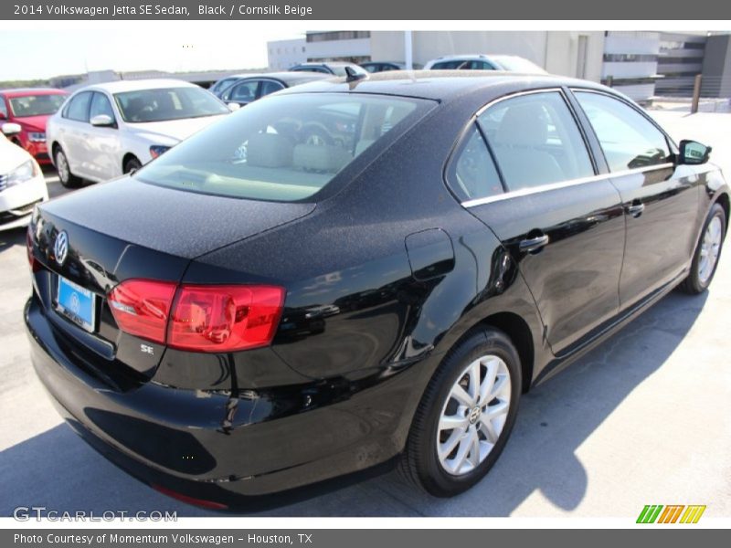 Black / Cornsilk Beige 2014 Volkswagen Jetta SE Sedan