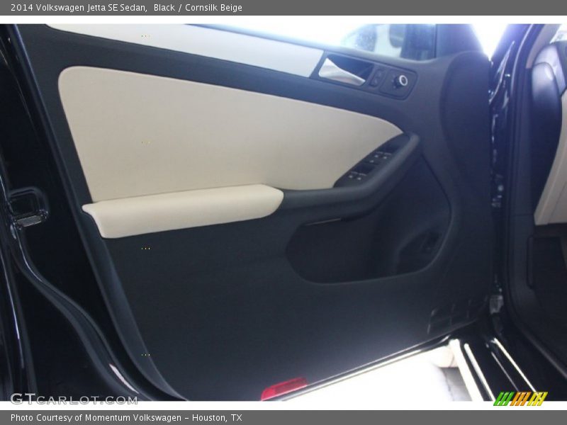 Black / Cornsilk Beige 2014 Volkswagen Jetta SE Sedan
