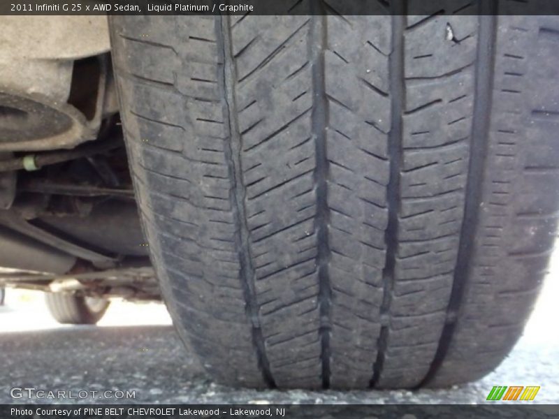 Liquid Platinum / Graphite 2011 Infiniti G 25 x AWD Sedan