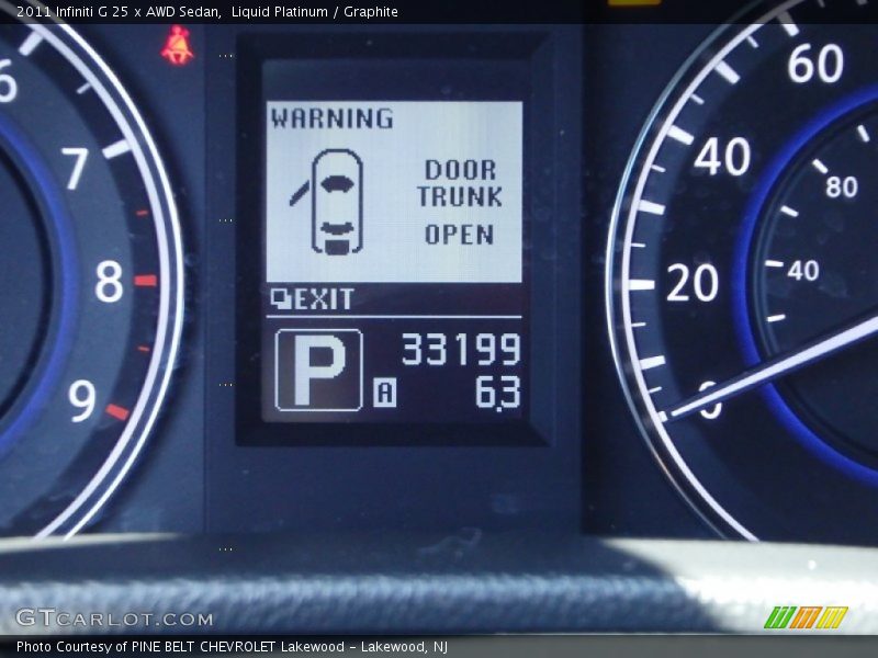 Liquid Platinum / Graphite 2011 Infiniti G 25 x AWD Sedan
