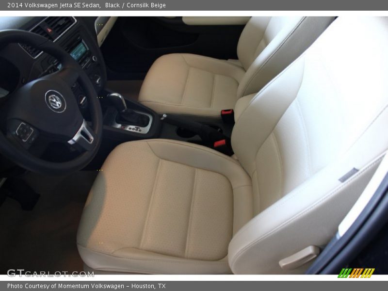 Black / Cornsilk Beige 2014 Volkswagen Jetta SE Sedan