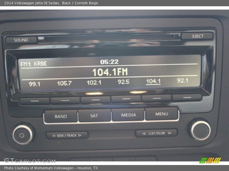 Black / Cornsilk Beige 2014 Volkswagen Jetta SE Sedan
