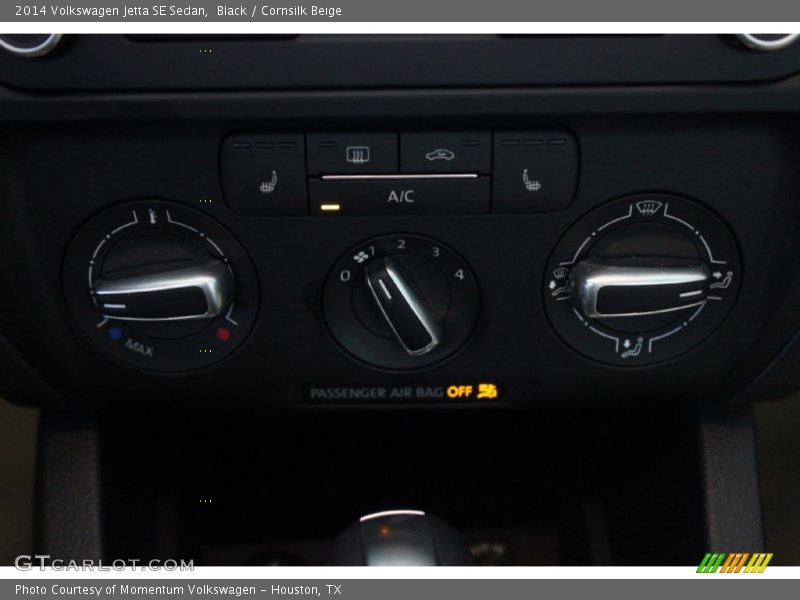 Black / Cornsilk Beige 2014 Volkswagen Jetta SE Sedan